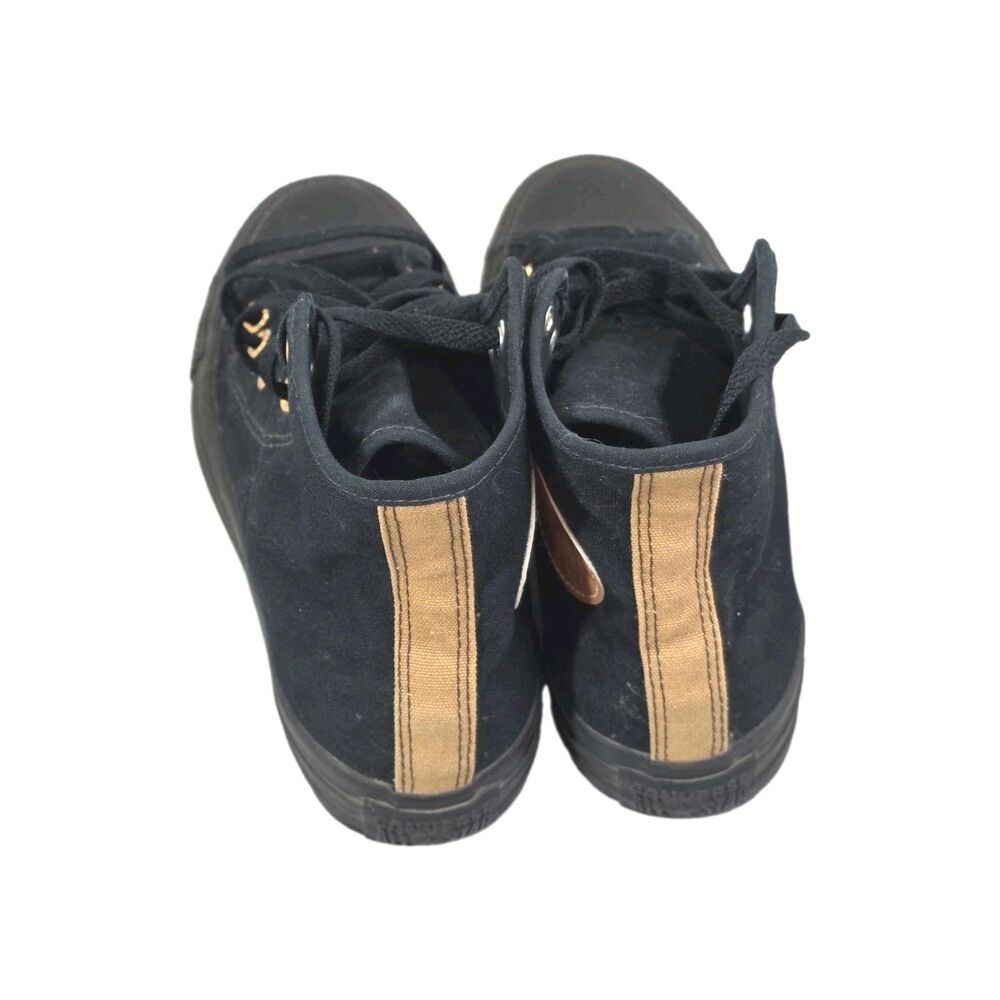 Converse Chuck Taylor All Star High By You Black Gold Sneakers Women 7.5 Men 5.5 - Picture 4 of 11